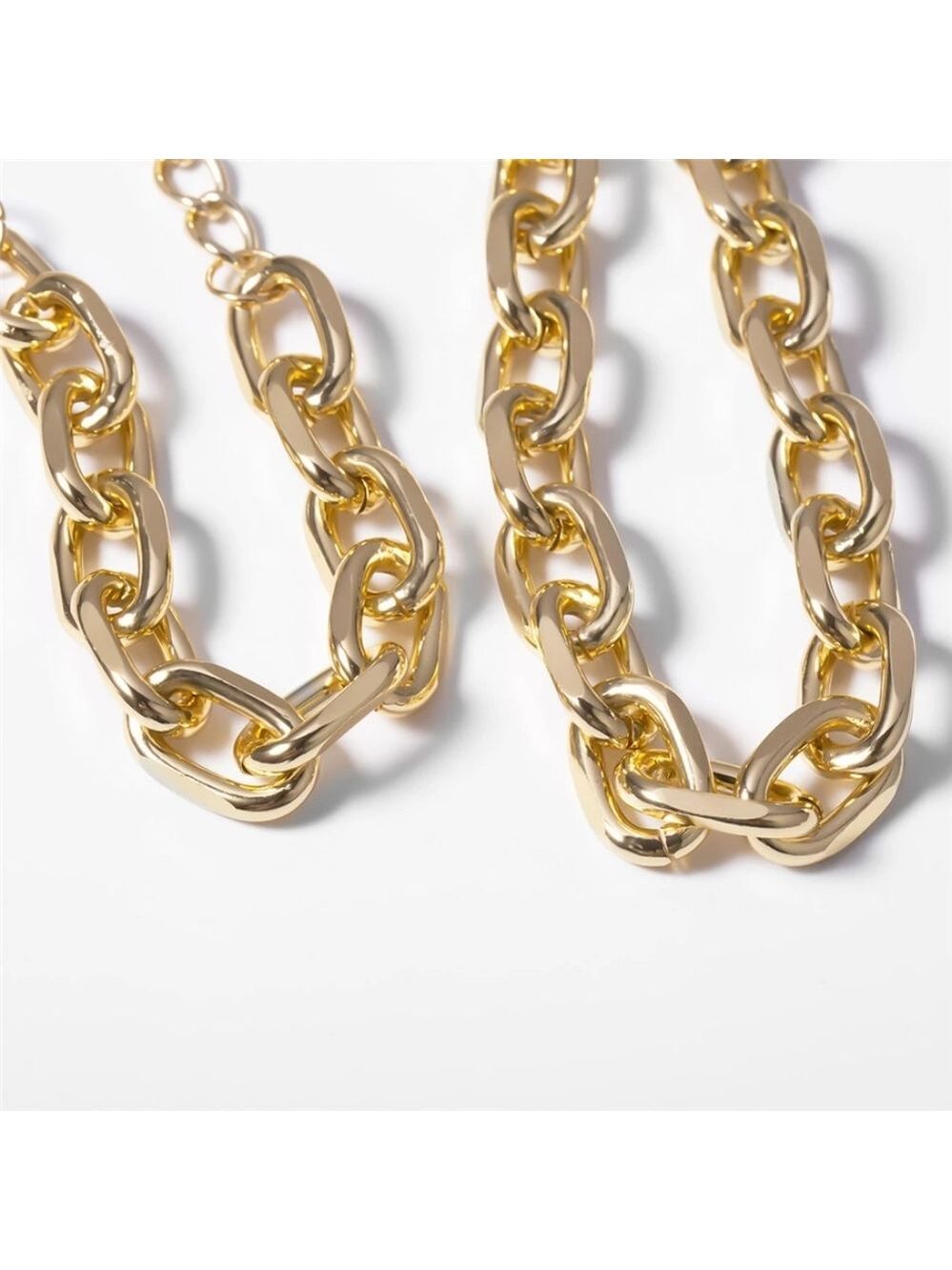 Chunky Chain Necklace & Bracelet Set - Picture 2 of 5